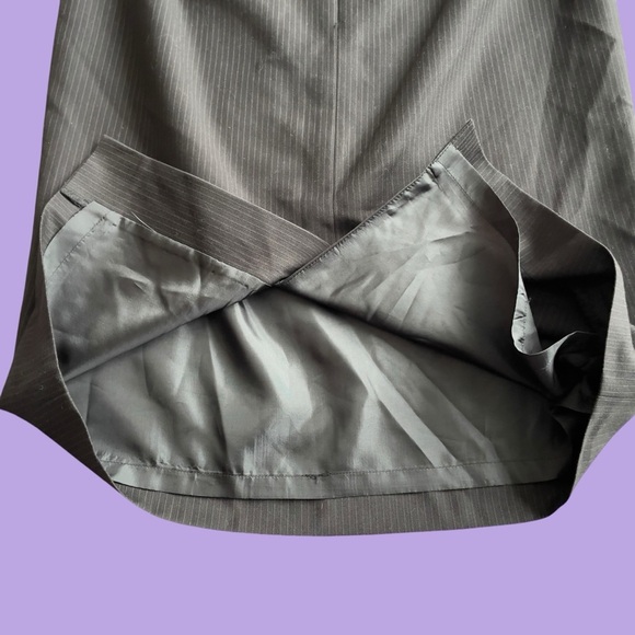 Calvin Klein pinstripe pencil skirt size 2 - Picture 7 of 11